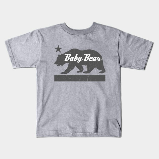 California Bear Family (BABY Bear) Kids T-Shirt by robotface
